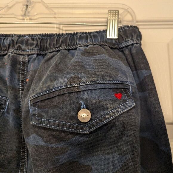 Sundry Anthropologie elastic waist Camouflage Casual cargo Pant joggers Women S - Picture 3 of 10